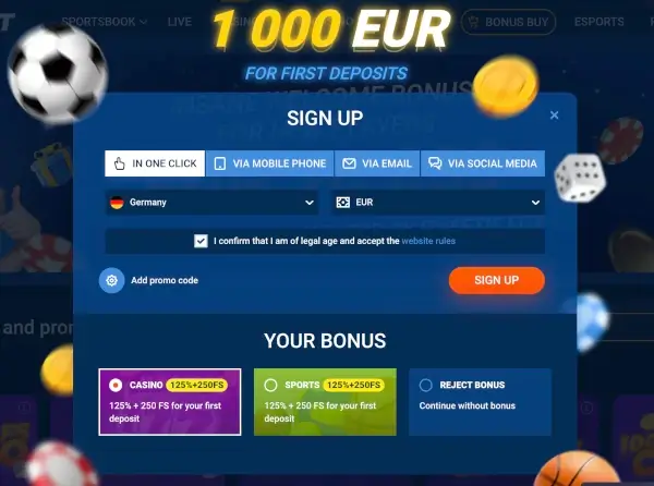 Registrace MostBet 2025